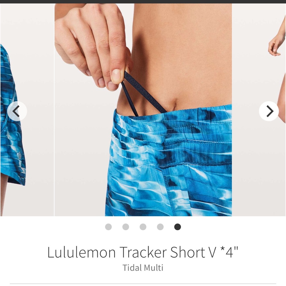 Lululemon Blue Patterned Tracker Shorts - image 2